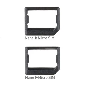 2 X Karta Nano SIM na kartę Micro SIM Adapter SIM Konwerter - Zdjęcie 1 z 2