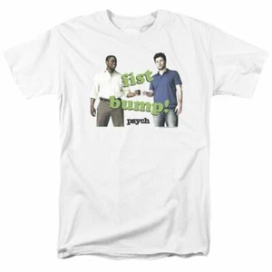 Psych Bump It T Shirt Mens Licensed Classic TV Show Tee Gus Shawn White - Picture 1 of 2
