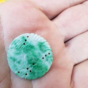 Hervorragende antike geschnitzte Jade Plakette - Bild 1 von 7