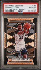 Jarrett Culver Obsidian Electric Etch Orange RC /59 PSA 10 (card 159)  pop 1