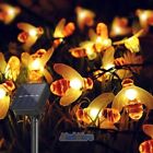 12M/39ft Solar Bee LED Fairy String Light Waterproof Garden Path Yard Warm White