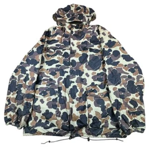 Columbia Rain Jacket Mens XL Vtg Duck Camo Gorpcore Full Zip Lined Heavyweight - Picture 1 of 14