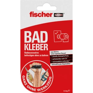 fischer BAD KLEBER 2x4g transparent, für Badaccessoires / Befestigen ohne Bohren - Bild 1 von 2