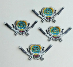 Peacock Spider Insect 4 pieces set Handmade Embroidered Patch - Picture 1 of 5