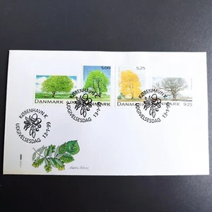 Danish FDC. 13-1-99. Trees. Full set. - Picture 1 of 1