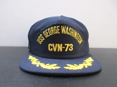 Gorra gorra George Washington vintage de Estados Unidos espalda a presión CVN 73 envío militar para hombre años 90 Foto 1 de 4