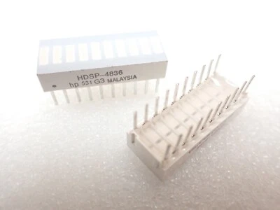 10-Element Bar Graph Array HDSP-4836 Green (x 2), Red (x 4), Yellow (x 4) UKSTK - Image 1 of 3