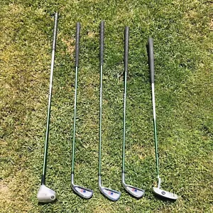 US Kids RH 5 Clubs Set Driver Irons Putter Ultralight SFD Kidsflex KP3 USKG - Picture 1 of 8