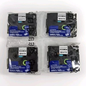Cinta de etiqueta 4PK 12 mm para Brother P-Touch Cube H110 TZ-231 TZe-231 negro sobre blanco - Imagen 1 de 6