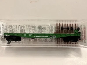 Micro-Trains N Scale #45200 50’ Flat Car Burlington Northern - Picture 1 of 4