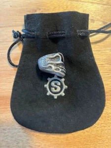 Starlingear Puncher New Hot Head Ring Sterling Gear, Comes with a pouch, USED - Picture 1 of 4