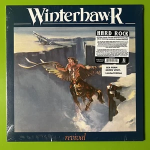 Winterhawk - ‘Revival’ 12” LP Ltd Ed Sea Foam Green Vinyl Hard Rock Sealed Metal - Imagen 1 de 2