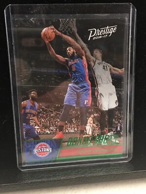 2016-17 Prestige Bonus Shots Green 13 Andre Drummond Detroit Pistons #1/5 SP MT - Image 1 of 3