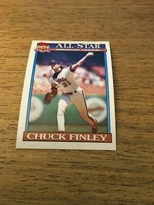 Chuck Finley Angels 1991 Topps All Star #395 - Picture 1 of 2