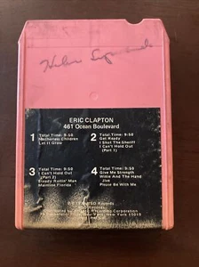 ERIC CLAPTON 461 Ocean Boulevard 8-TRACK CASSETTE TAPE 1974 - Foto 1 di 6