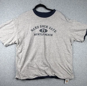 Vintage Shirt Mens XL Double Sided Hard Rock Cafe Myrtle Beach Grey & Blue Sided - Picture 1 of 8
