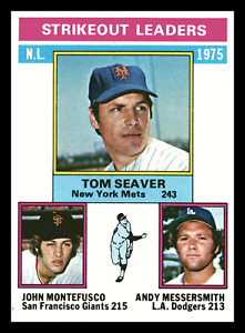 1976  Topps Tom Seaver HOF NL Strikeouts Leaders #203 Centered Mint Vintage