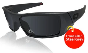 Gafas de sol Oakley Gascan acero marco gris Prizm negro lentes polarizadas 0OO9014 - Imagen 1 de 6
