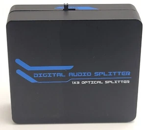3-Port 1x3 SPDIF Optical Digital Audio Splitter Adapter, 1-in 3-out New - Picture 1 of 7