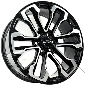 20” Black Machined OE Replica 5905 Wheels fits 2025 Chevy Tahoe Suburban 6x5.5 - Picture 1 of 10