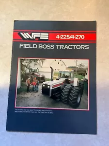 WEISS Field Boss 4-225 + 4-270 Traktoren vollfarbig 8 Seiten Händlerprospekt E32 - Bild 1 von 2