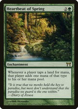 MTG 4x HEARTBEAT OF SPRING Champions of Kamigawa LP Shipped with Tracking