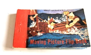 Walt Disney Vintage Pinocchio Quadri in movimento due lati libro a colori - Foto 1 di 9