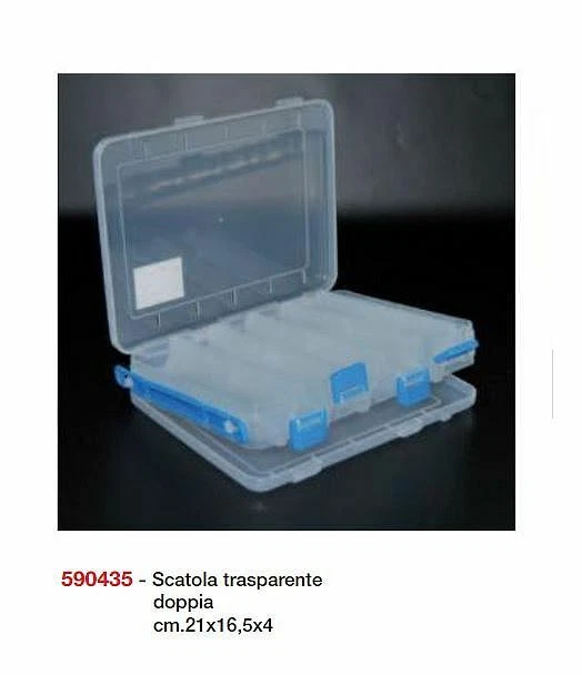 CAMOR code 590435 scatola trasparente doppia - Immagine 1 di 1