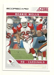 Tarjeta de puntuación 2011 #2 Chris Beanie Wells Cardinals Ohio State Buckeyes - Imagen 1 de 2