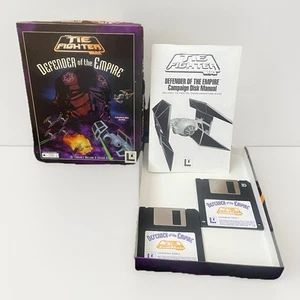 Star Wars Tie Fighter Defender of the Empire PC 3,5" Big Box Floppy Disc 1994 - Foto 1 di 5