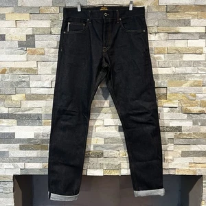 Brave Star Selvedge Jeans Men's 34 Blue Denim The Slim Taper Button Fly USA - Bild 1 von 8