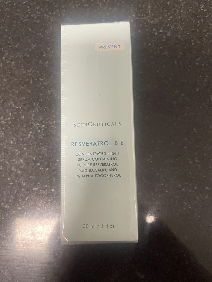 SKINCEUTICALS ресвератрол B E антиоксидант ночь 1 унц / 30 мл новый в коробке запечатанный - Изображение 1 из 3