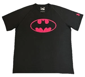 Under Armor s/s Marvel Batman Herren L Performance Trainingsshirt schwarz/pink EUC! - Bild 1 von 6