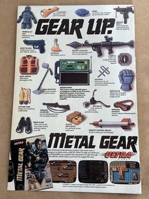 Metal Gear Ultra Print Ad 1988 vintage video game promo art NES retro 1980s