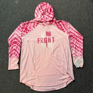 Sudadera con Capucha Lularoe Lucha contra el Cáncer de Mama Nueva con Etiquetas Top Para Mujer - Talla L Rosa - Imagen 1 de 6