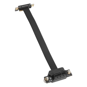 Extension Cable PCIE 1X Dual 90° With LED Indication Magnetic Pad Network Ad NEW - Afbeelding 1 van 12