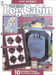 VTG!QUILT PATTERNS CREATIVE LOG CABIN PROJECTS!!!! - Picture 1 of 2