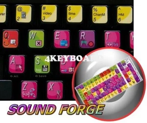 Sony Sound Forge keyboard stickers labels - Picture 1 of 1