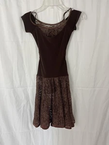 Spitze Baumwolle Spandex Junior Latin Tanzkleid für Übung oder Show Größe S - Bild 1 von 9