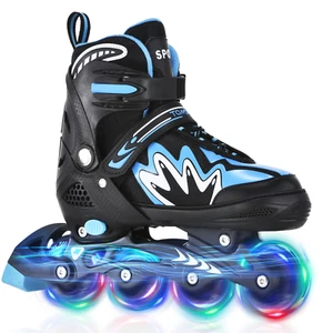 TOMSHOO Toddler Roller Blades Adjustable Roller Skates With Light-Up Wheels V8G8 - Picture 1 of 21