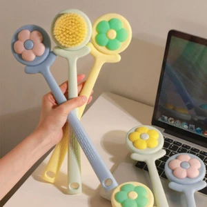 Long Handle Exfoliating Bath Brush Body Brushes Scrub Back Brush Massage Brush - Picture 1 of 15