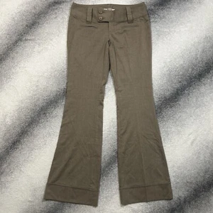 Pantalones de vestir acampanados de tiro bajo Spacegirlz Y2K informales de negocios talla 7, W32" - Imagen 1 de 7