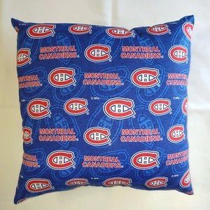 ALMOHADA DE ALGODÓN COMPLETA 15 X 15 NHL MONTREAL CANADIENSES - REGALOS 2 ESTILOS - Imagen 1 de 6