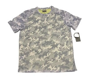 Camicia da golf mimetica PGA Tour uomo grande grigia nuova con etichette, $58 al dettaglio - Foto 1 di 7
