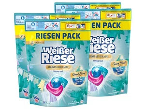 Weißer Riese Universal Trio-Caps Aromatherapie Lotus Vollwaschmittel 2x 120 WL - Bild 1 von 6