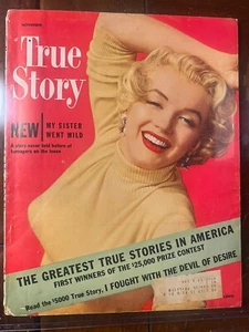 MARILYN MONROE TRUE STORY 11/51 FARBFOTO COVER MAGAZIN TOLLES FOTO SCHÖNES EXEMPLAR - Bild 1 von 2