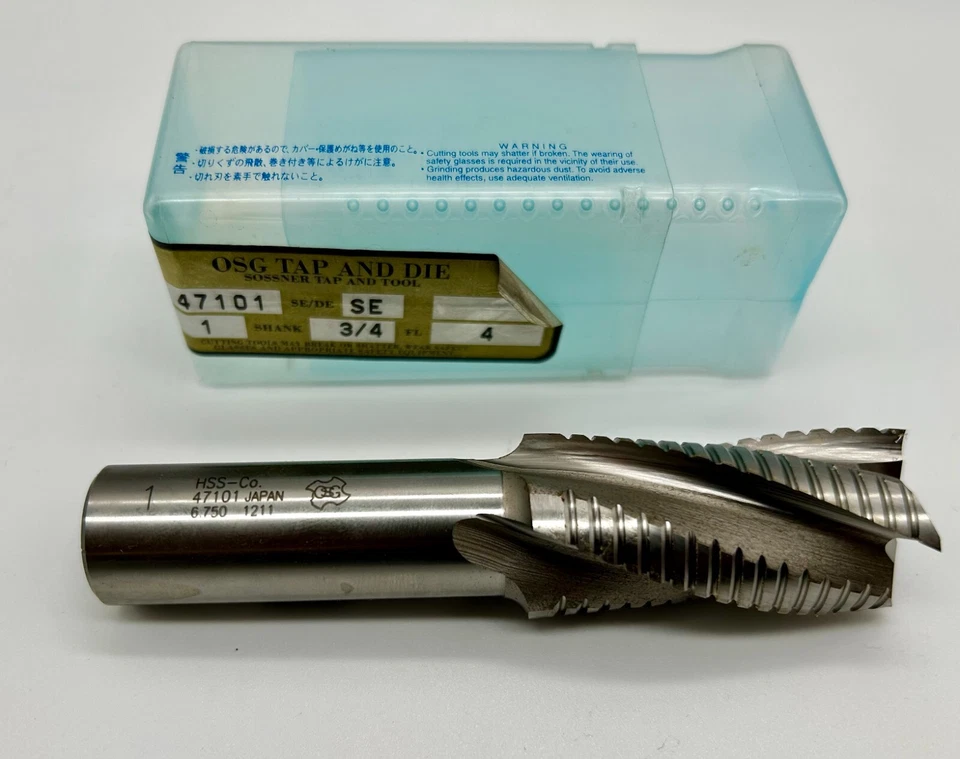 OSG/Sossner 4710100 1" 4-Flute, Roughing Finishing Cobalt Endmill New - Image 1 of 1