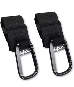 Lulyboo Premium Stroller Multi-Use Hooks Clips Durable Adjustable Straps 2 Pack - Picture 1 of 7