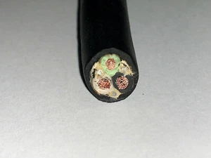 35 FT 12/3 SJOOW SJ SJO SJOW BLACK RUBBER CORD EXTENSION WIRE/CABLE - Picture 1 of 2