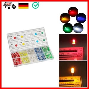 3MM LED Dioden, Mehrfarbige LED Leuchtdiode, Rundkopf mit Farbe, Multicolor L... - Bild 1 von 9